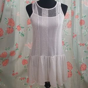 BCBGeneration Women's Sheer Drop-Waist Dress